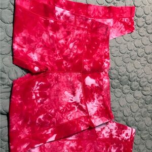 Red Tie-Dye leggings